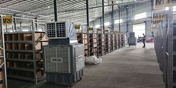 星科移動式冷風機為哆啦倉儲提供通風降溫方案