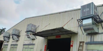 環保空調為100平米工業廠房車間降溫1小時只需1度電